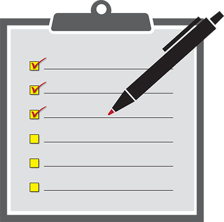 Graphic of a checklist